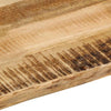 Pöytälevy karkeareunainen 100x80x3,8 cm täyspuu karkea mango