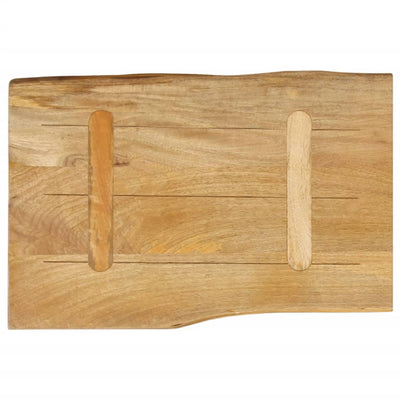 Pöytälevy 70x40x2,5 cm elävä reuna täysi mangopuu