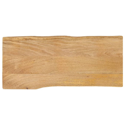 Pöytälevy 100x40x2,5 cm elävä reuna täysi mangopuu