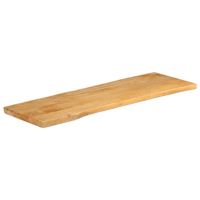 Pöytälevy 110x40x2,5 cm elävä reuna täysi mangopuu