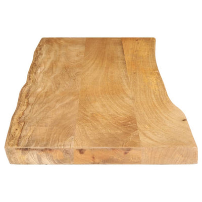 Pöytälevy 110x40x2,5 cm elävä reuna täysi mangopuu