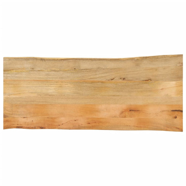 Pöytälevy 140x60x2,5 cm elävä reuna täysi mangopuu