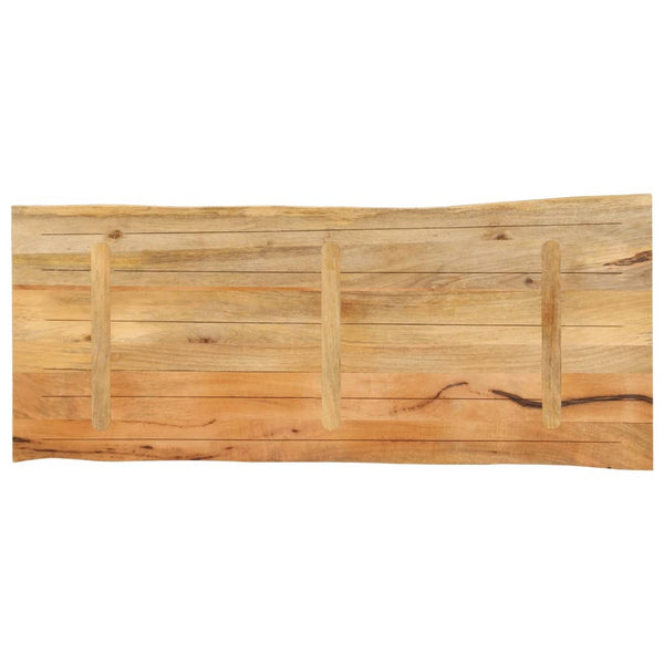 Pöytälevy 140x60x2,5 cm elävä reuna täysi mangopuu