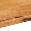 Pöytälevy 140x60x2,5 cm elävä reuna täysi mangopuu