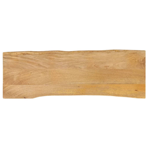 Pöytälevy 120x40x3,8 cm elävä reuna täysi mangopuu