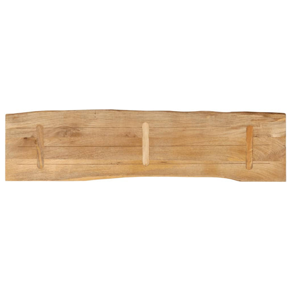 Pöytälevy 160x40x3,8 cm elävä reuna täysi mangopuu