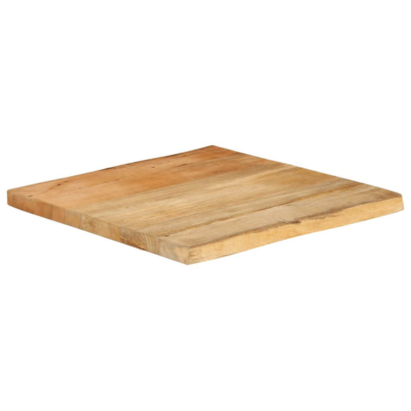 Pöytälevy 60x60x3,8 cm elävä reuna täysi mangopuu