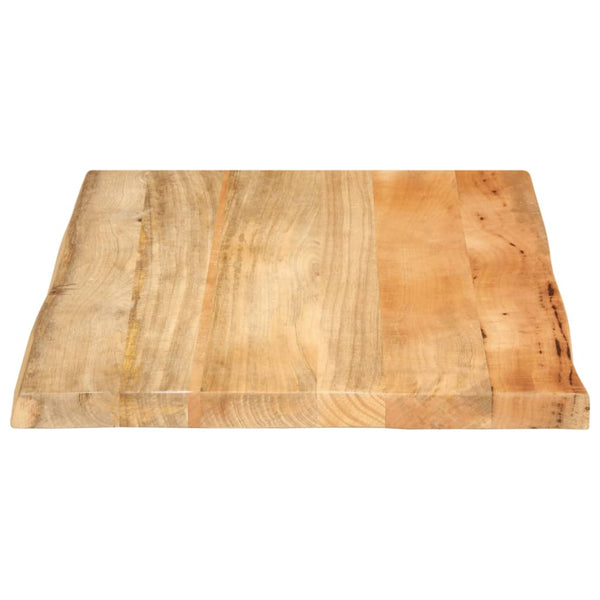 Pöytälevy 90x60x3,8 cm elävä reuna täysi mangopuu