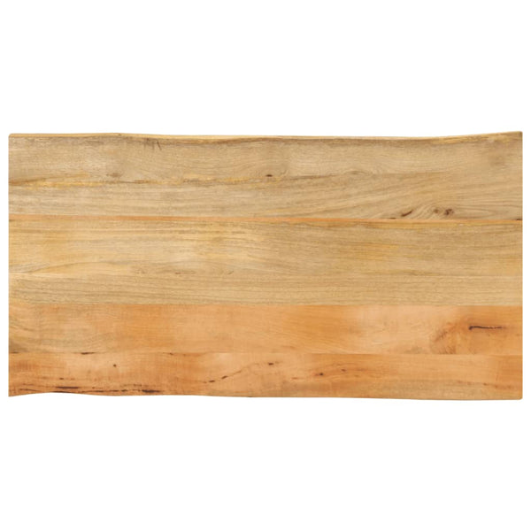 Pöytälevy 110x60x3,8 cm elävä reuna täysi mangopuu