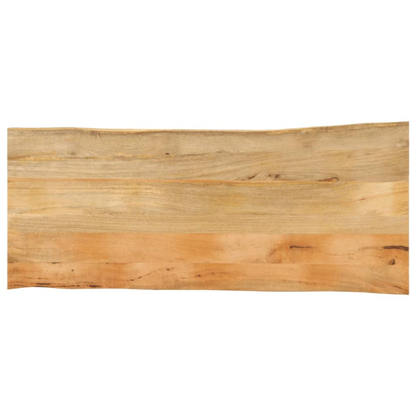 Pöytälevy 140x60x3,8 cm elävä reuna täysi mangopuu