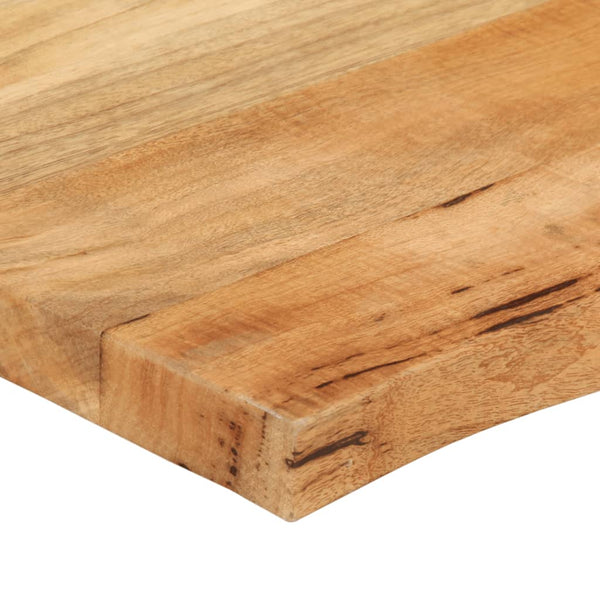 Pöytälevy 140x60x3,8 cm elävä reuna täysi mangopuu
