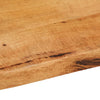 Pöytälevy 140x60x3,8 cm elävä reuna täysi mangopuu