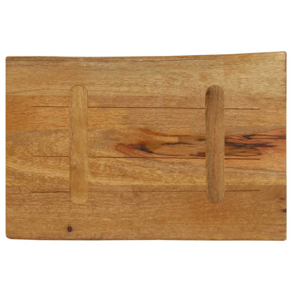Pöytälevy 70x40x2,5 cm elävä reuna täysi mangopuu