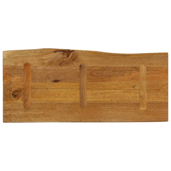 Pöytälevy 100x40x2,5 cm elävä reuna täysi mangopuu