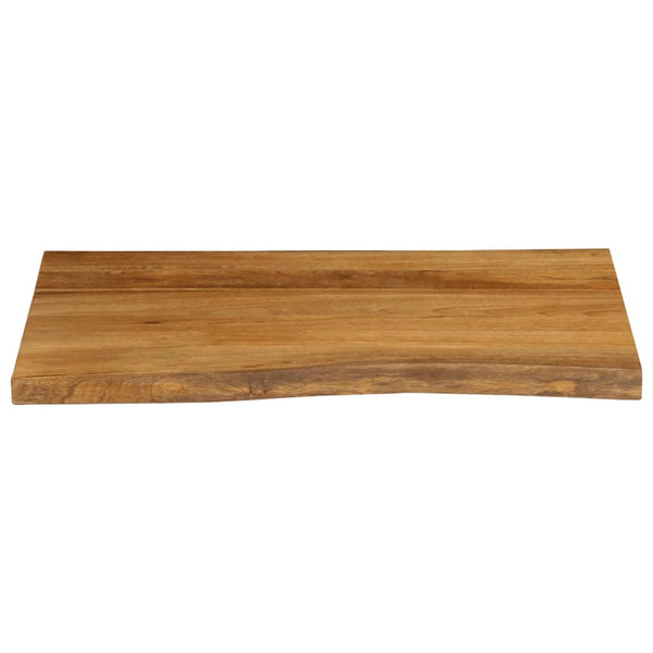 Pöytälevy 90x60x2,5 cm elävä reuna täysi mangopuu