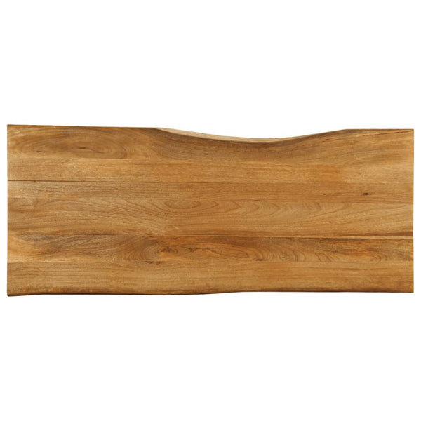 Pöytälevy 140x60x2,5 cm elävä reuna täysi mangopuu