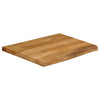 Pöytälevy 80x80x2,5 cm elävä reuna täysi mangopuu
