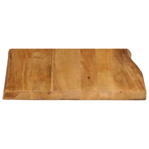 Pöytälevy 80x80x2,5 cm elävä reuna täysi mangopuu