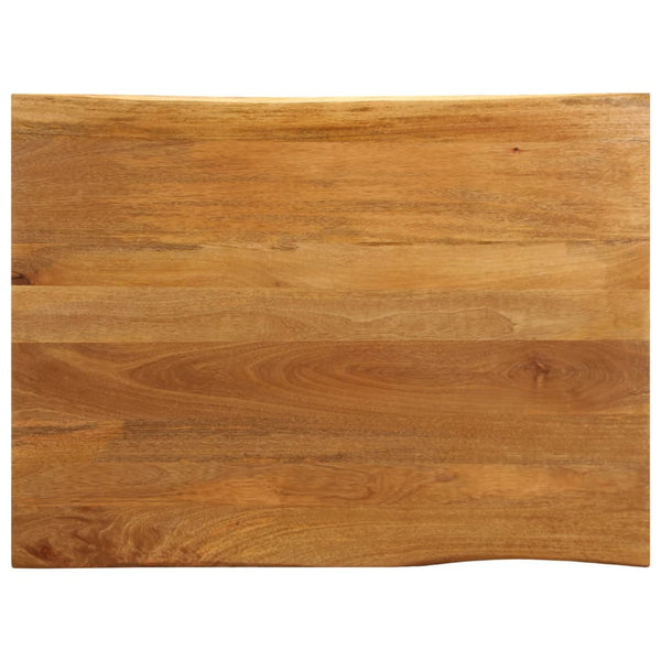 Pöytälevy 90x80x2,5 cm elävä reuna täysi mangopuu