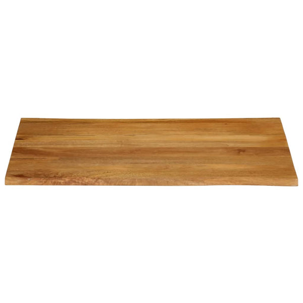 Pöytälevy 90x80x2,5 cm elävä reuna täysi mangopuu