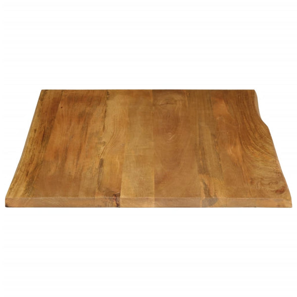 Pöytälevy 90x80x2,5 cm elävä reuna täysi mangopuu