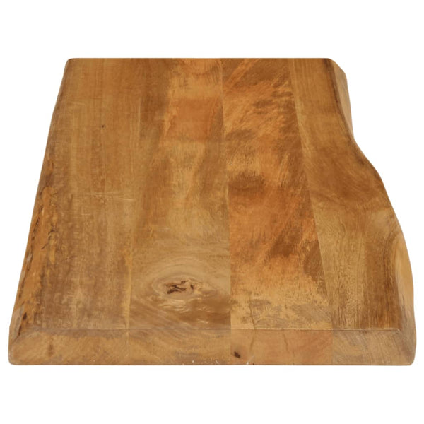 Pöytälevy 80x40x3,8 cm elävä reuna täysi mangopuu