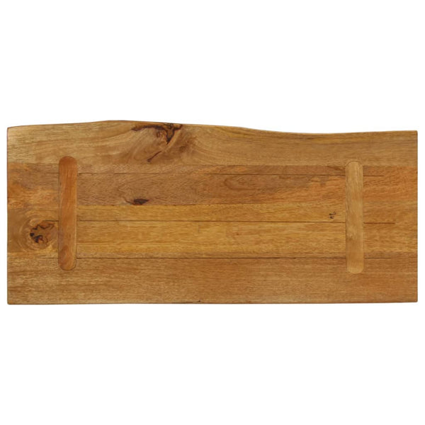 Pöytälevy 80x40x3,8 cm elävä reuna täysi mangopuu