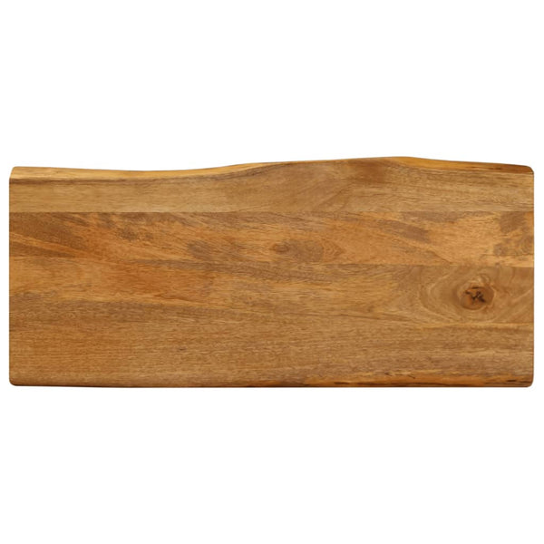 Pöytälevy 100x40x3,8 cm elävä reuna täysi mangopuu