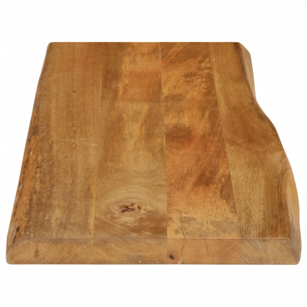 Pöytälevy 100x40x3,8 cm elävä reuna täysi mangopuu