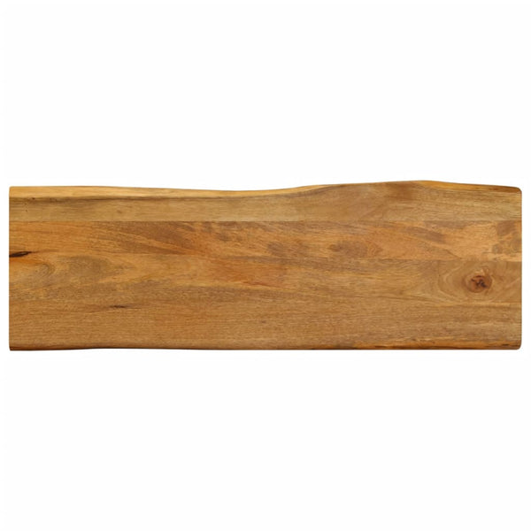 Pöytälevy 140x40x3,8 cm elävä reuna täysi mangopuu