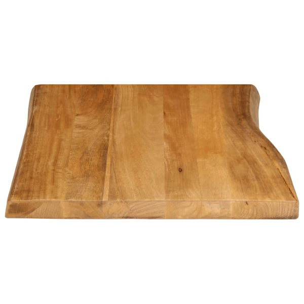 Pöytälevy 90x60x3,8 cm elävä reuna täysi mangopuu