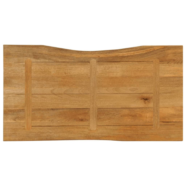 Pöytälevy 120x60x3,8 cm elävä reuna täysi mangopuu