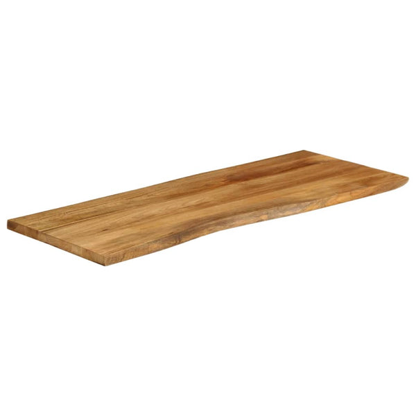 Pöytälevy 140x60x3,8 cm elävä reuna täysi mangopuu