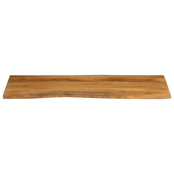 Pöytälevy 140x60x3,8 cm elävä reuna täysi mangopuu