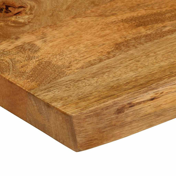 Pöytälevy 80x80x3,8 cm elävä reuna täysi mangopuu