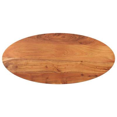 Pöytälevy 100x40x2,5 cm ovaali täysi akasiapuu