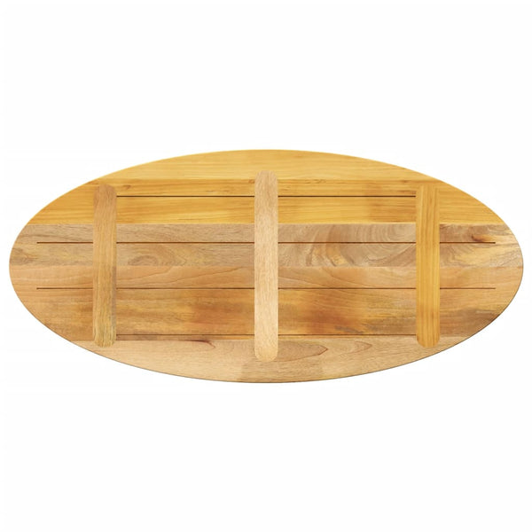 Pöytälevy 100x50x2,5 cm ovaali täysi mangopuu