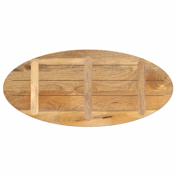 Pöytälevy 100x50x2,5 cm ovaali täysi mangopuu
