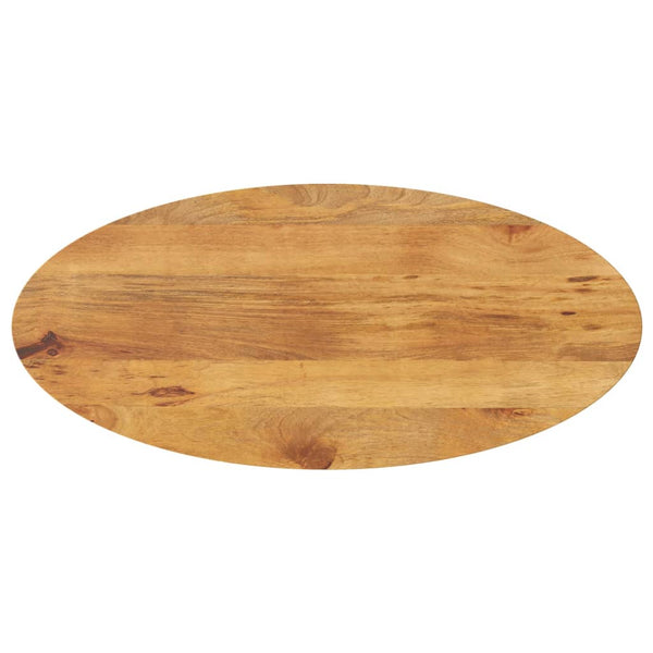 Pöytälevy 100x50x2,5 cm ovaali täysi mangopuu