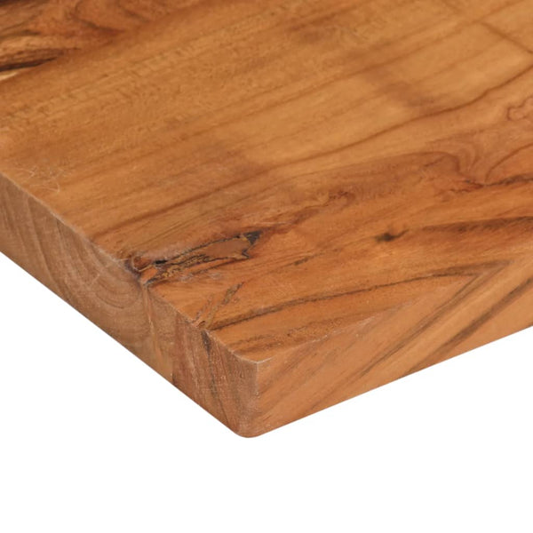 Pöytälevy 100x80x2,5 cm suorakaide täysi akasiapuu