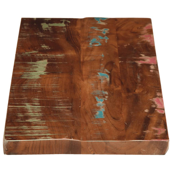 Pöytälevy 80x40x2,5 cm suorakaide kierrätetty täyspuu