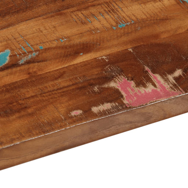 Pöytälevy 80x40x2,5 cm suorakaide kierrätetty täyspuu