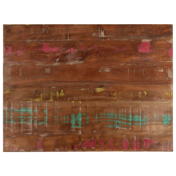Pöytälevy 70x50x2,5 cm suorakaide kierrätetty täyspuu