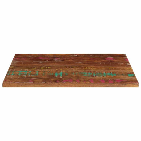 Pöytälevy 70x50x2,5 cm suorakaide kierrätetty täyspuu