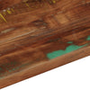 Pöytälevy 120x50x2,5 cm suorakaide kierrätetty täyspuu