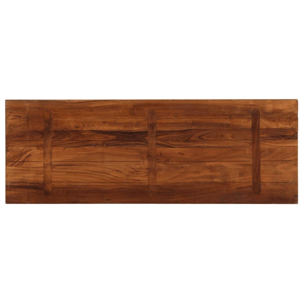 Pöytälevy 160x50x2,5 cm suorakaide kierrätetty täyspuu