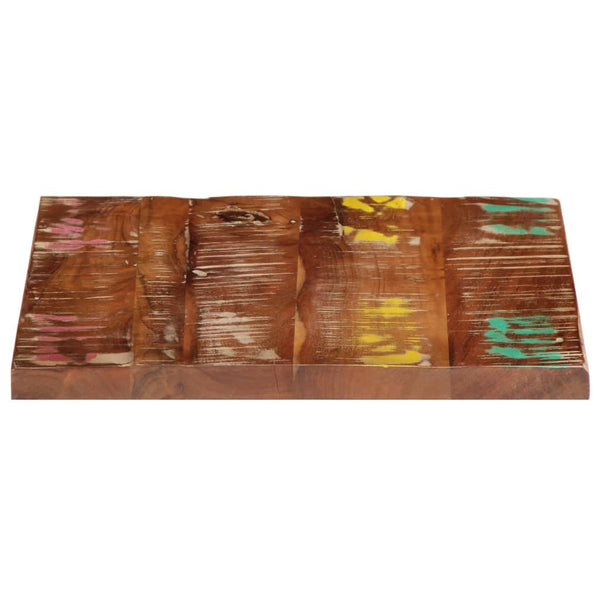 Pöytälevy 60x60x2,5 cm neliö kierrätetty täyspuu