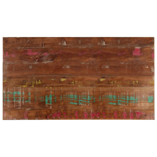 Pöytälevy 120x60x1,5 cm suorakaide kierrätetty täyspuu