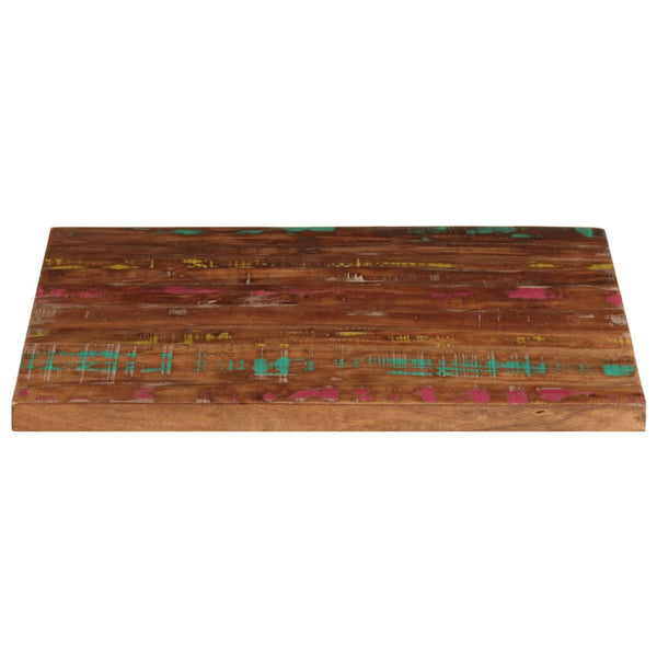 Pöytälevy 70x70x2,5 cm neliö kierrätetty täyspuu