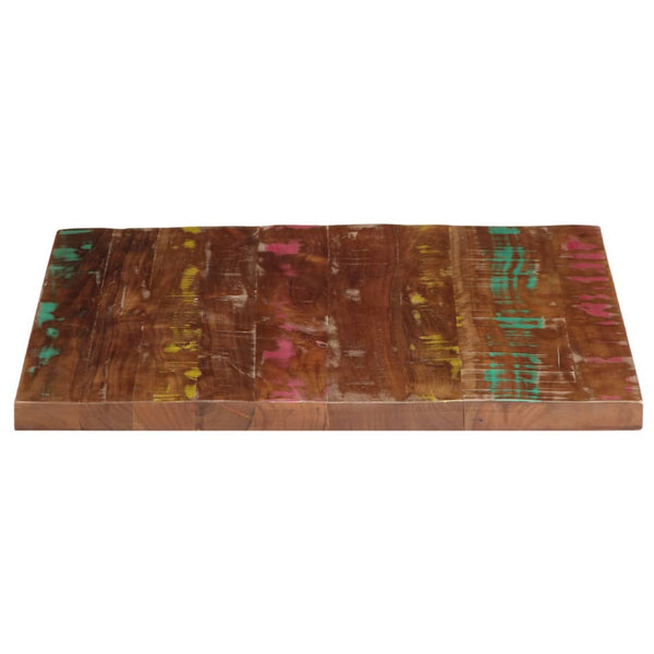 Pöytälevy 70x70x2,5 cm neliö kierrätetty täyspuu